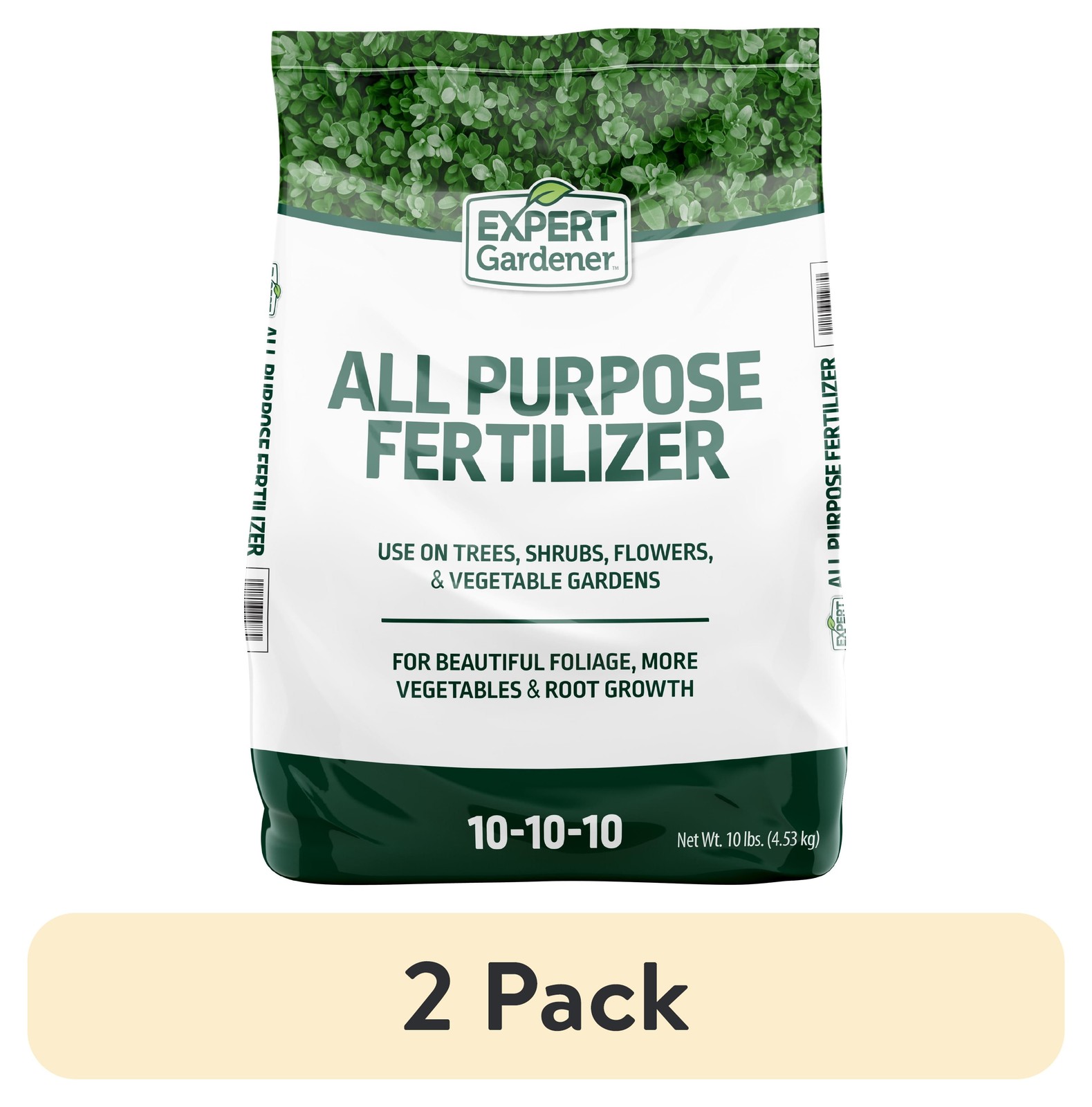 (2 pack All Purpose Plant Fertilizer 10-10-10 Fertilizer 10 lb.