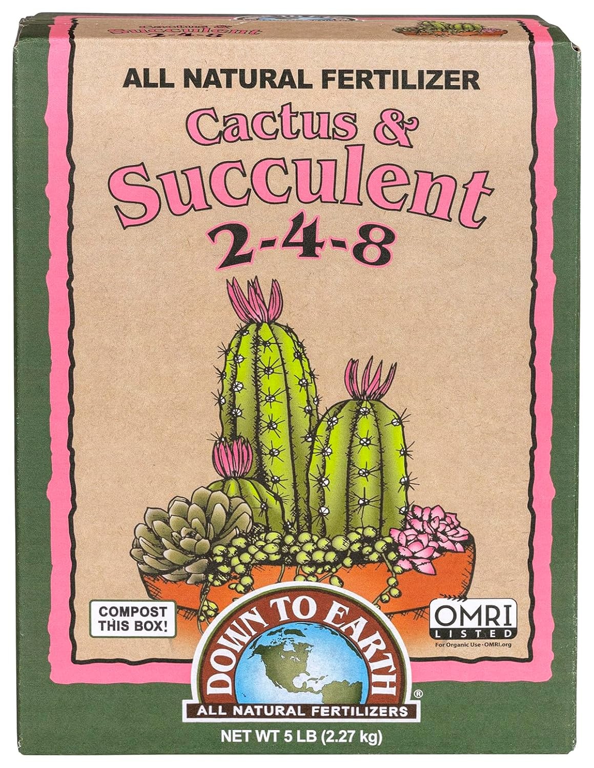 Organic Cactus & Succulent Mix Plant Food Cactuses Agaves Aloes Jades & Yuccas