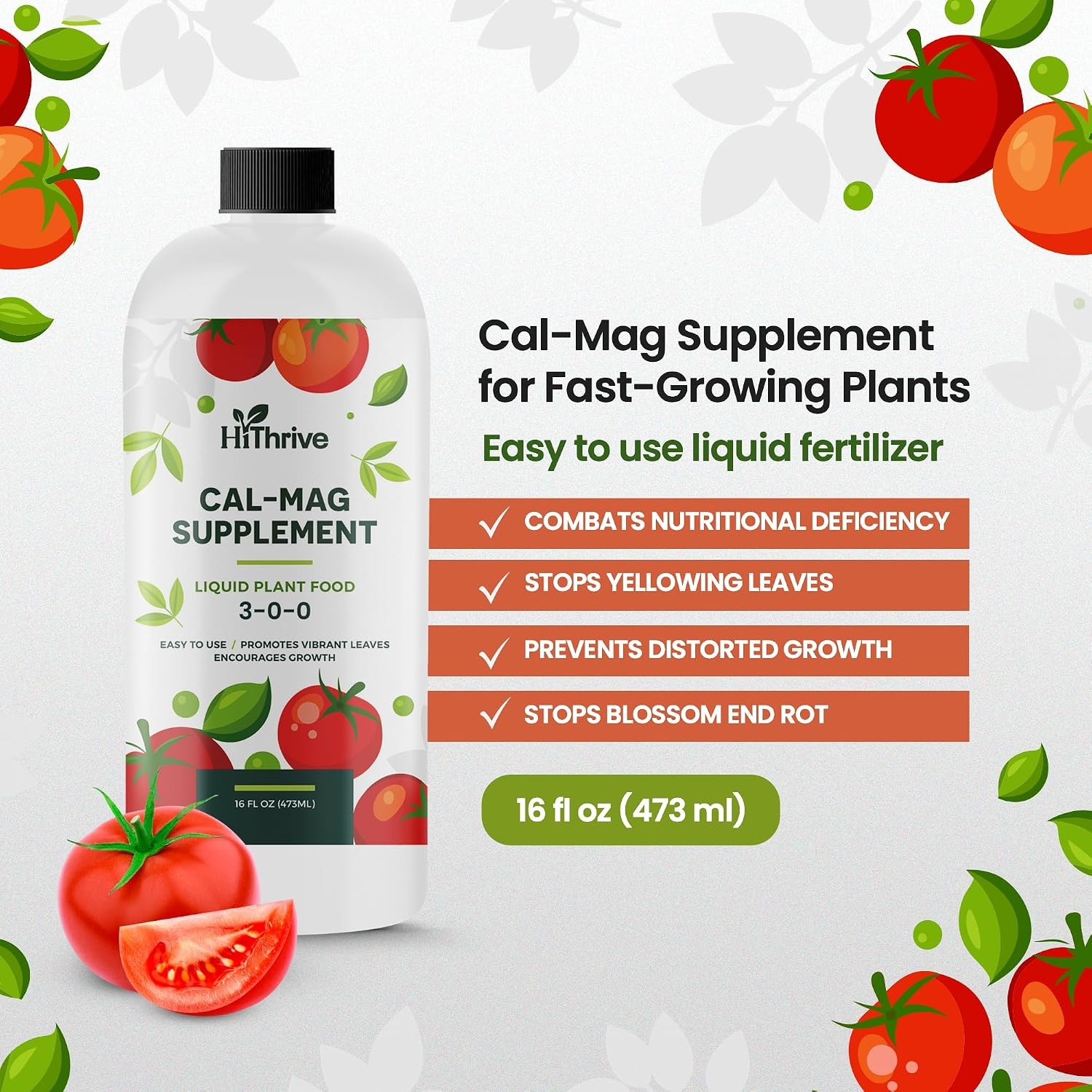 16oz Cal Mag Plants Makes 96 Gallons of Calmag Plants Fertilizer Liquid Cal-Mag