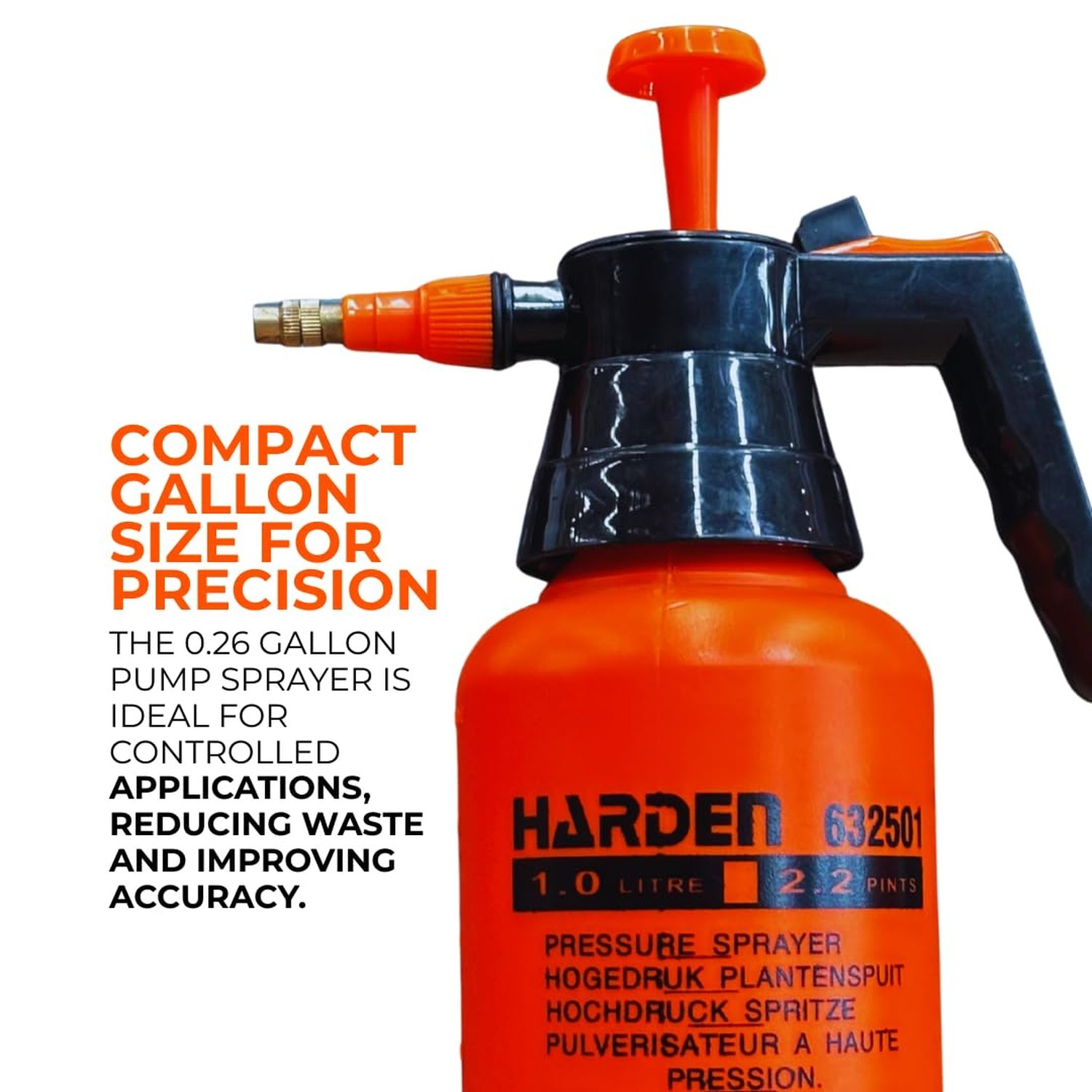 34oz (0.26 Gallon) Pump Sprayer, Handheld Garden Sprayer for Weeds, Plants, L…