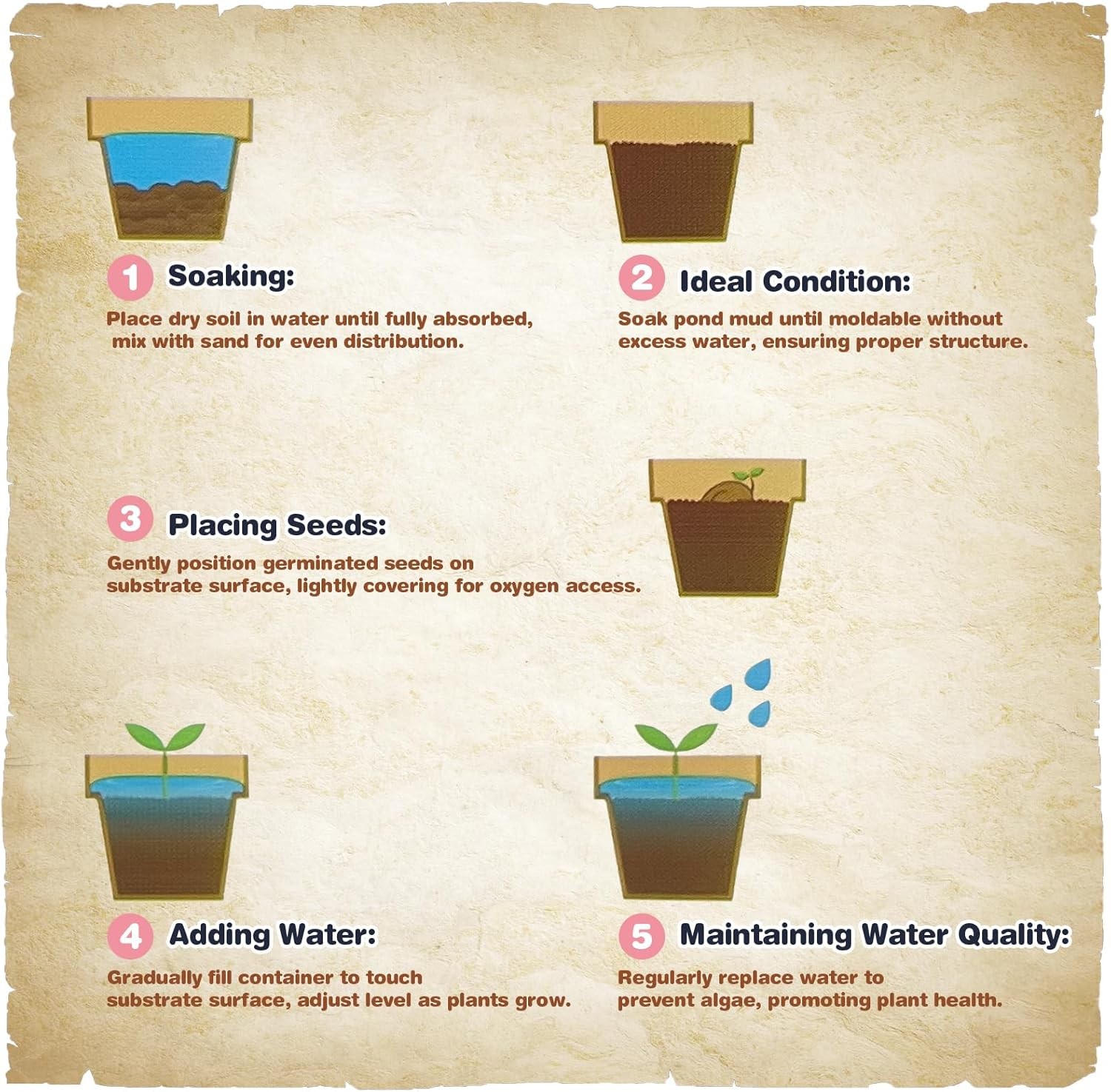 Aquatic Plant Soil & Aquarium Soil, Natural Organic Substrate for Water Plants –