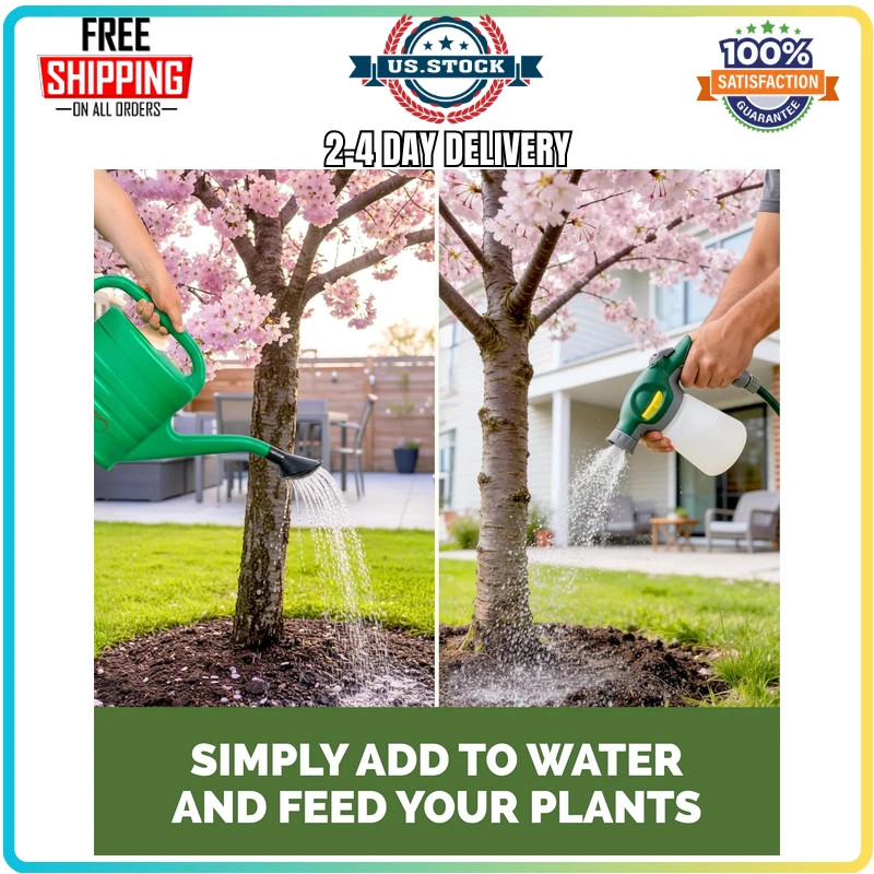 Cherry Tree Fertilizer Liquid Plant Food for Blooms Fruit and Roots 8 oz