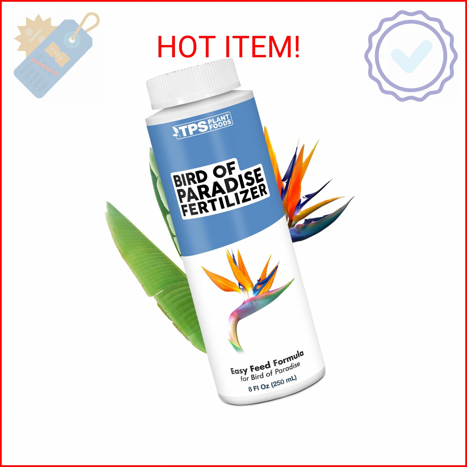 Bird of Paradise Fertilizer – Liquid Plant Food for Bigger Tropical Leaves, Stro