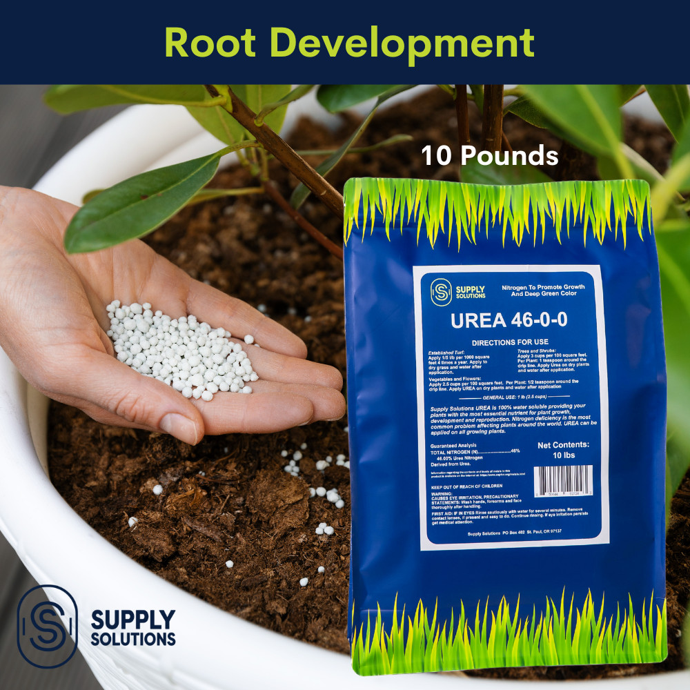 Urea 46-0-0 Nitrogen Fertilizer – Bloom Booster for Flowers and Fruits – 10 Lbs