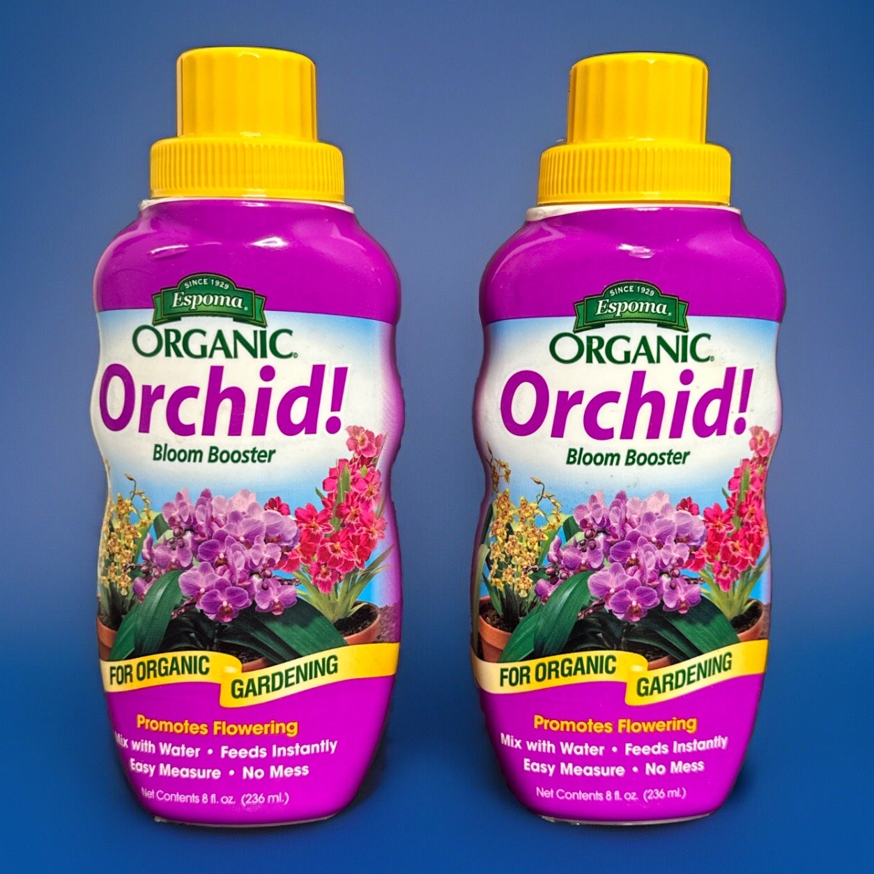 Espoma Organic Orchid Bloom Booster – Organic Fertilizer 8 fl oz **LOT OF 2**