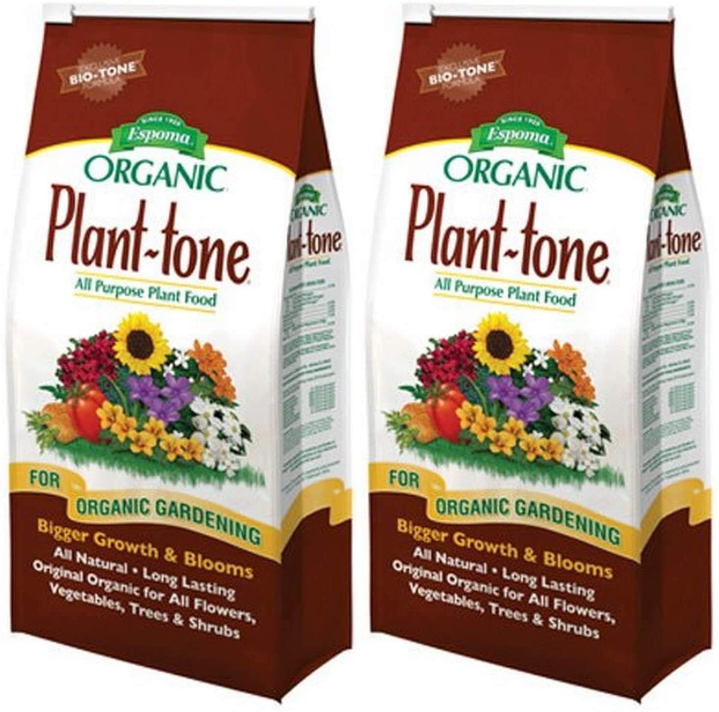 Espoma PT4 4-Pound Plant-Tone Organic 5-3-3 Plant Food – 2 Pack