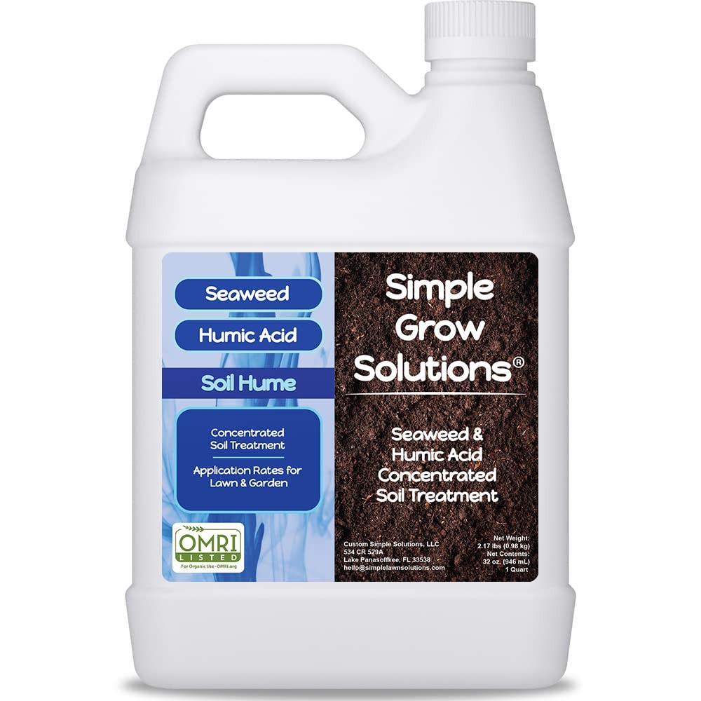 Organic Super Seaweed Humic Acid Blend- Liquid Sea Kelp for Grass and Plants …