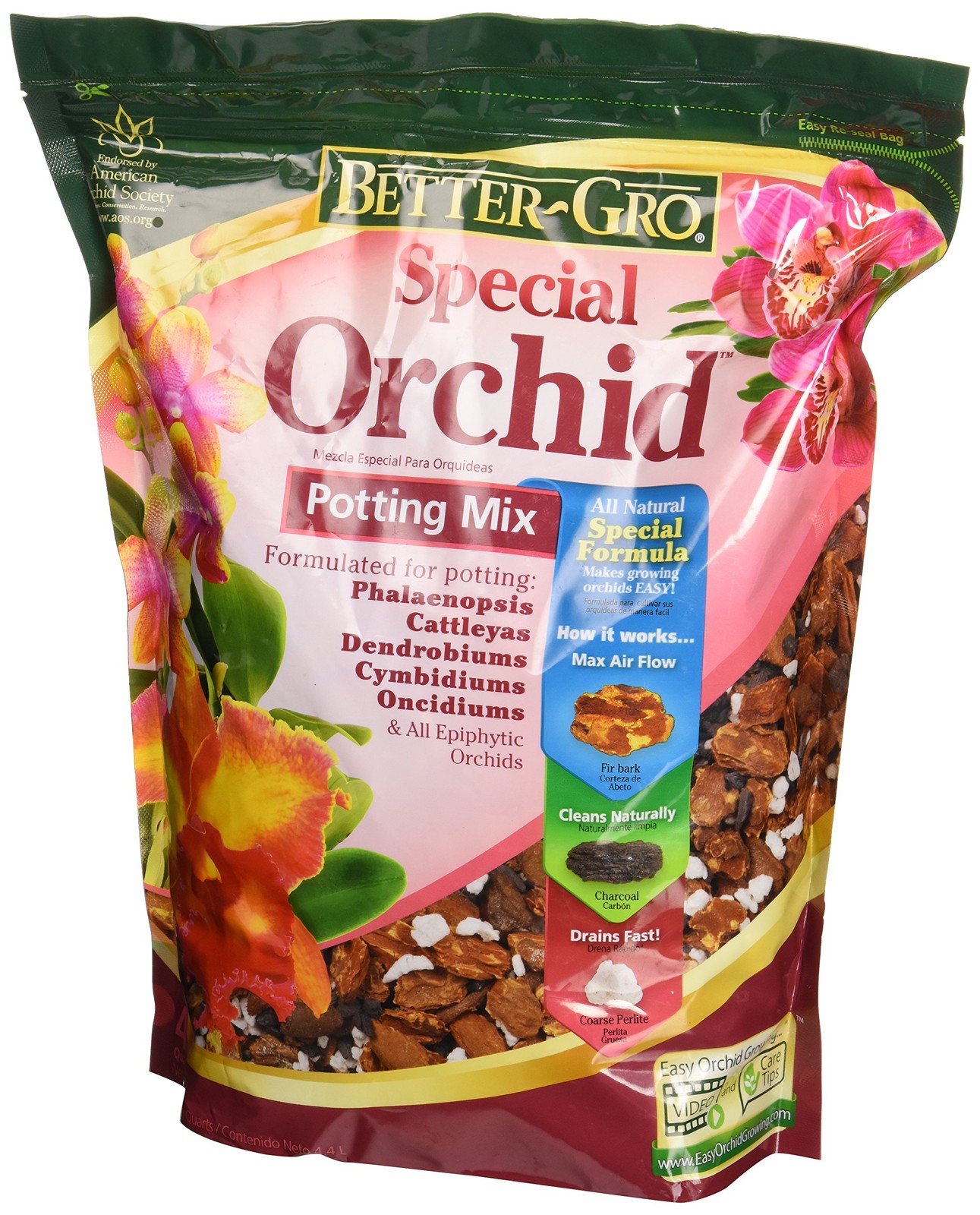 Sun Bulb Company 8305 Better Gro Orchid Plus Bloom Booster Fertilizer, 16-Ounce