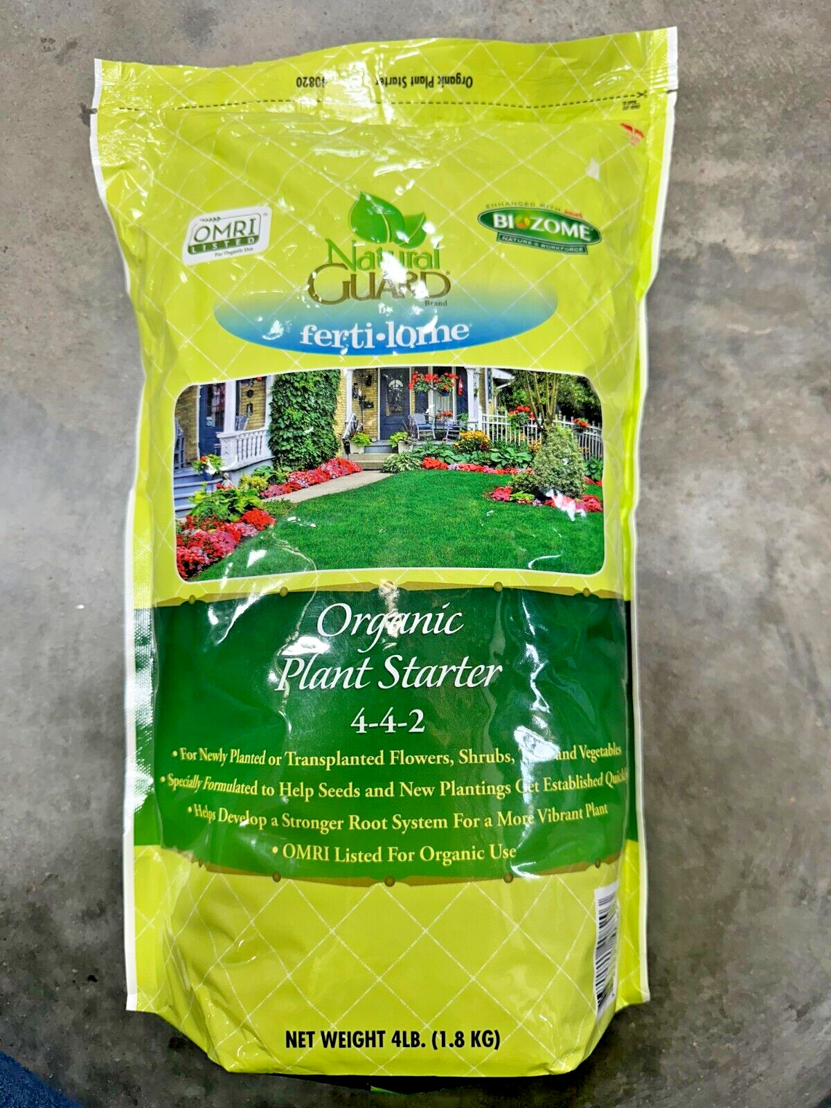 Fertilome Natural Guard Natural and Organic Plant Starter Food 4-4-2, 4 Lbs