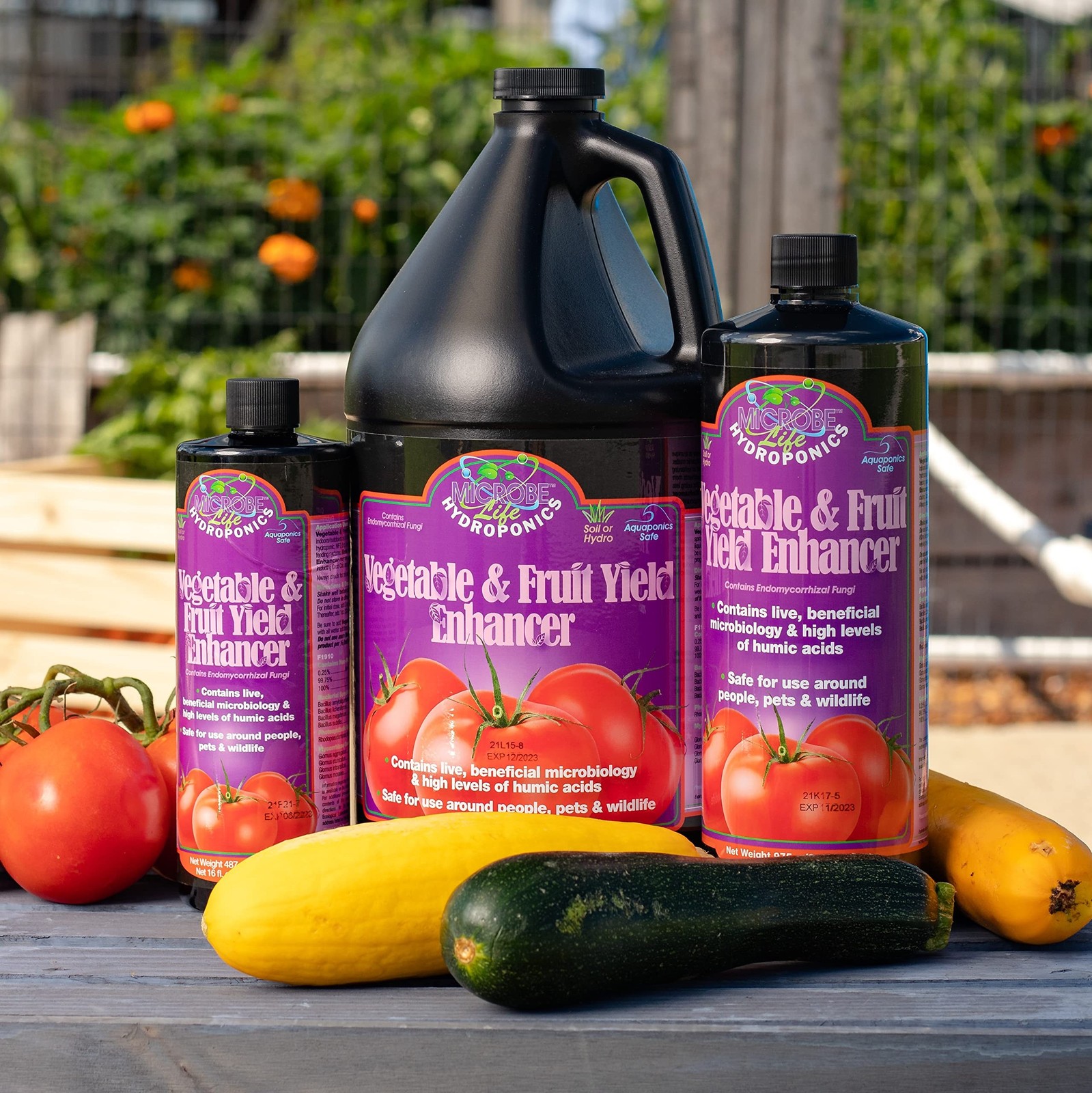 Microbe Life Hydroponics ML21345 Vegetable & Fruit Yield Enhancer, 16 oz