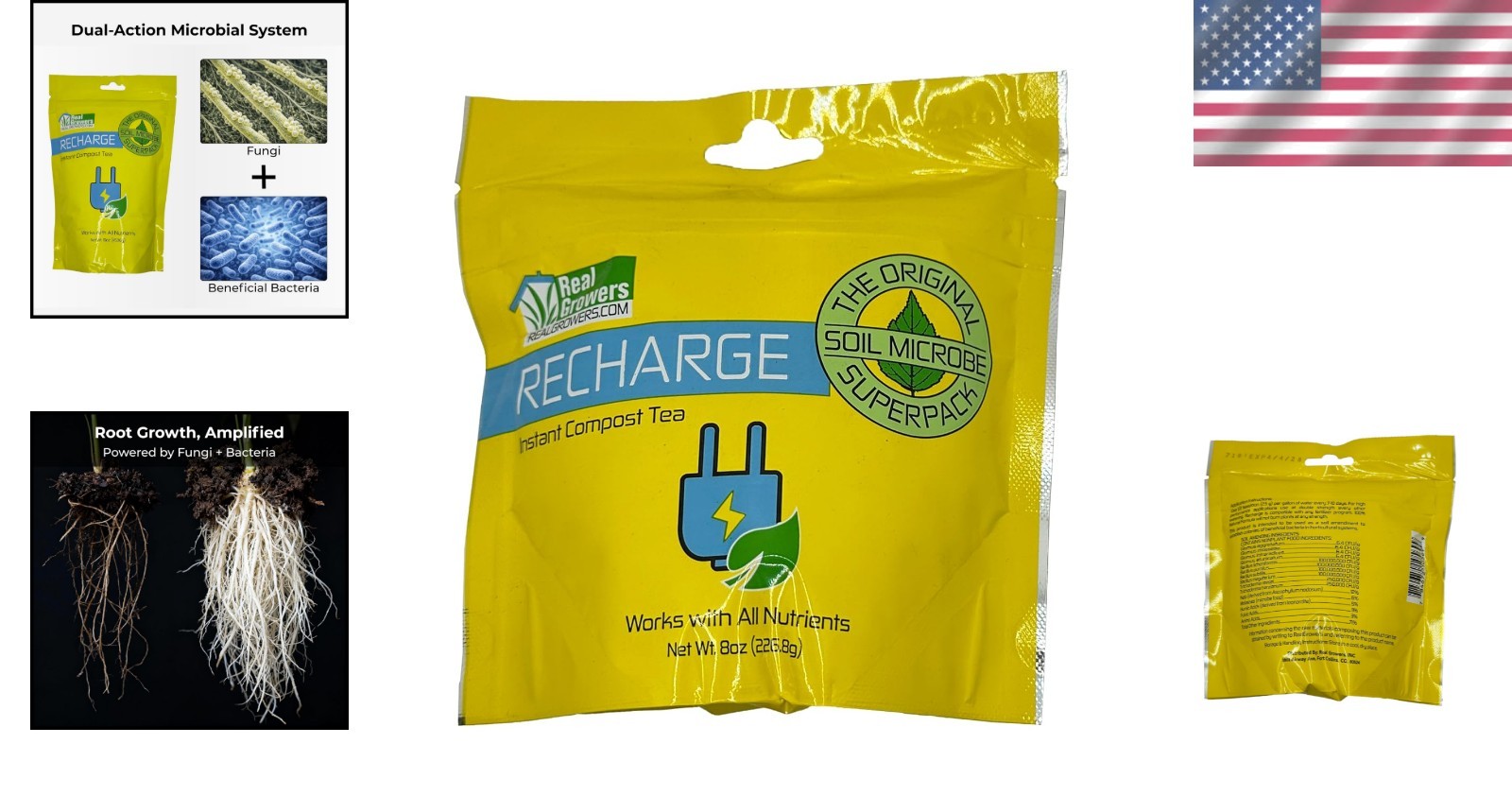 Recharge 8oz Mycorrhizae Soil Inoculant – Boost Nutrient Uptake & Root Growth
