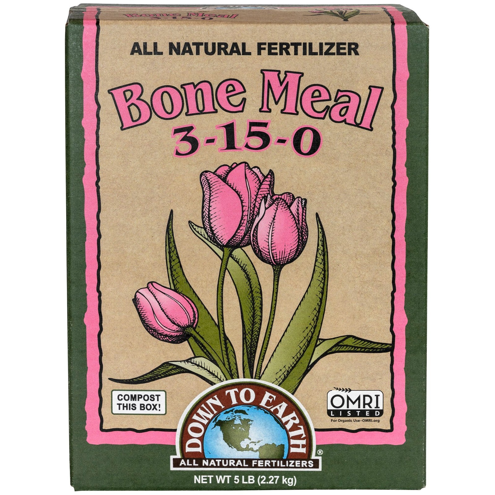 Down to Earth™ Bone Meal 3-15-0 – 5lb – OMRI Listed®