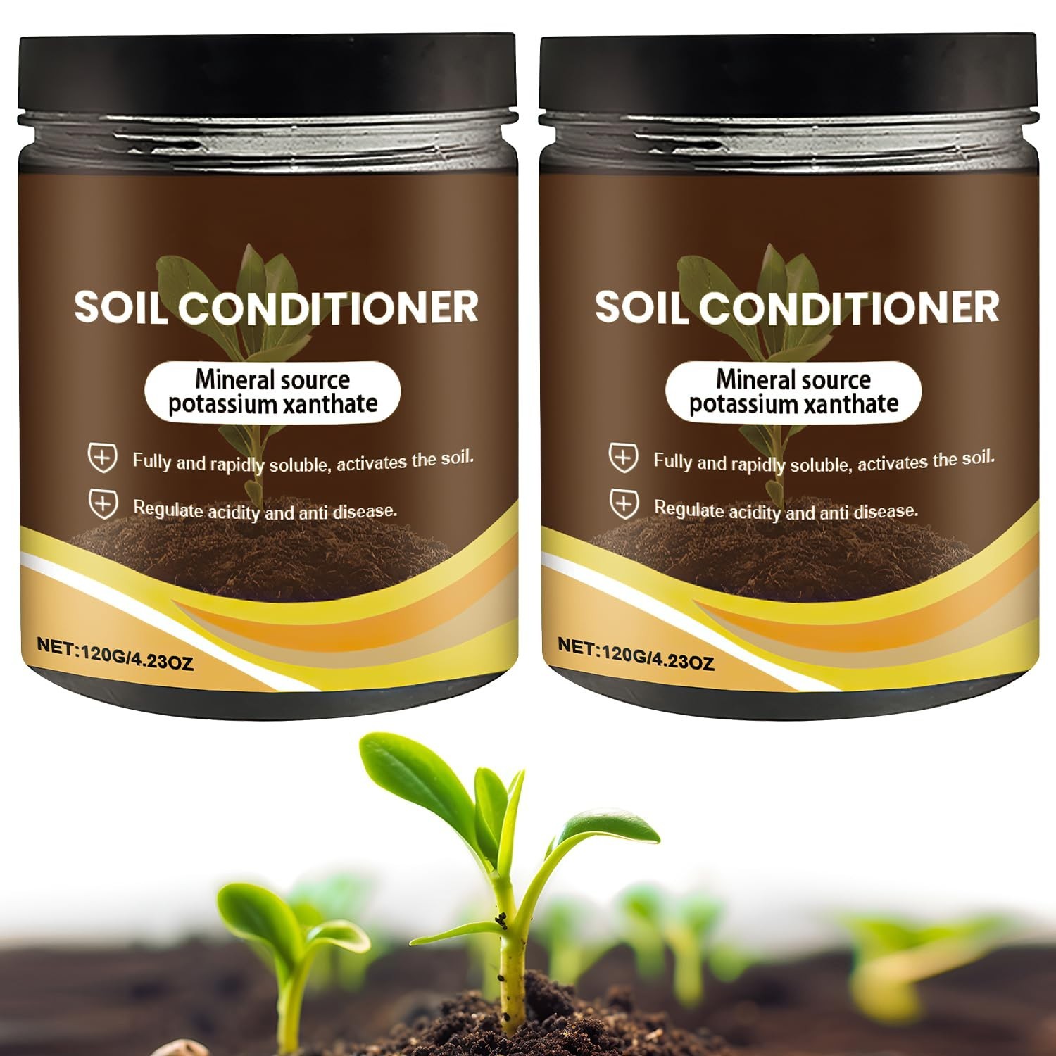 2 Pcs Soil Activator, Bone Meal Fertilizer for Potting Mix & Seedling Compost