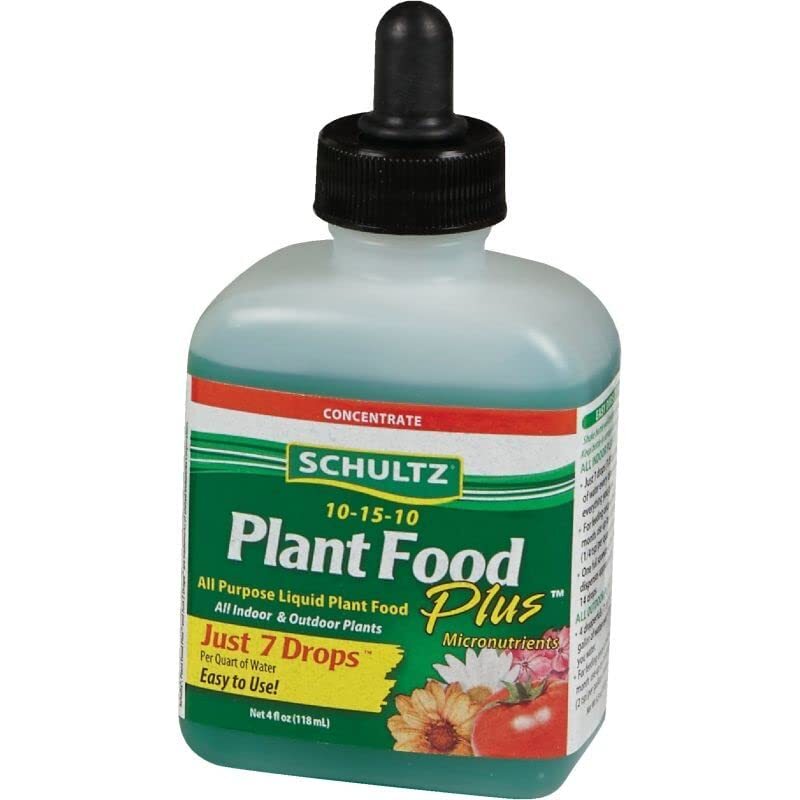 Schultz All Purpose Liquid Plant Food + Micronutrients 10-15-10, 4 oz In/Outdoor