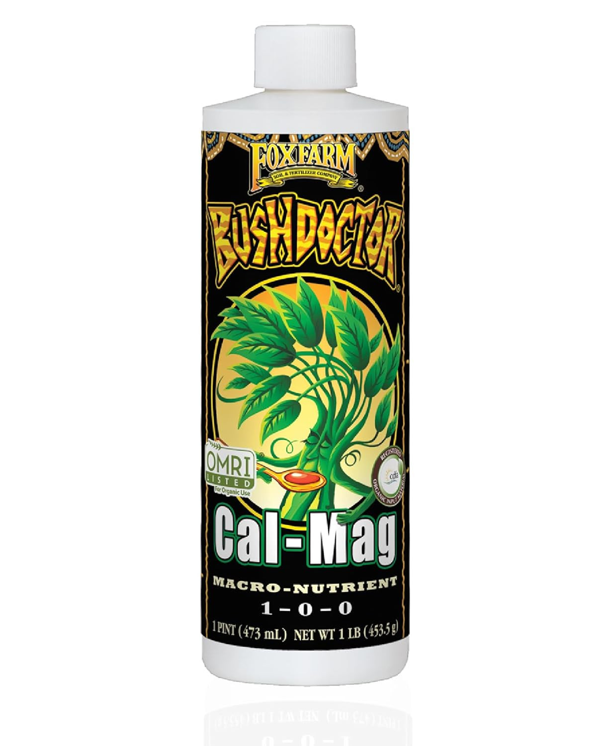 Foxfarm Bush Doctor Cal-Mag 1-0-0 Liquid 3% Calcium, 0.9% Magnesium, 1-Pint