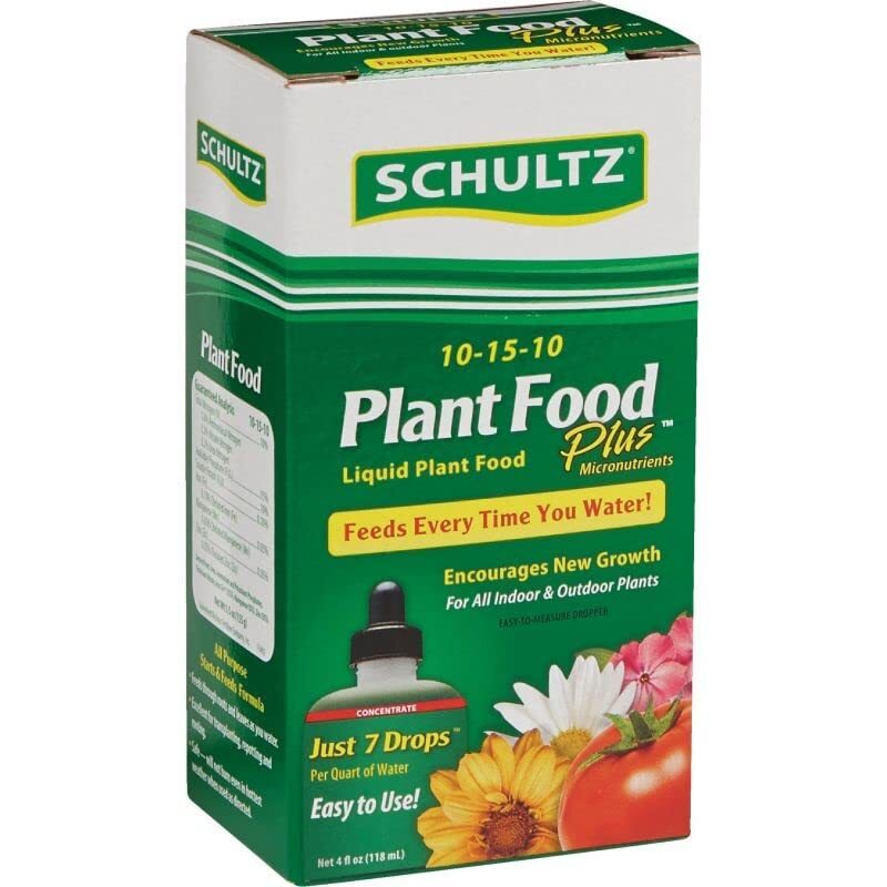 Schultz All Purpose Liquid Plant Food + Micronutrients 10-15-10, 4 oz In/Outdoor