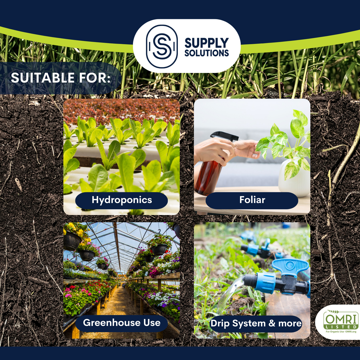 Premium 97 Solution Grade Gypsum – Organic Fast Acting Gypsum for Soil – 25 Lbs