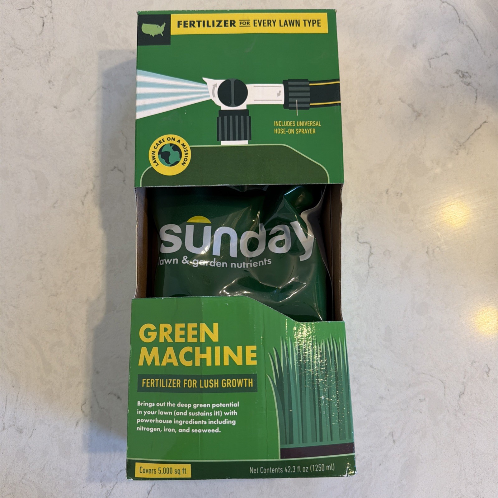Sunday Green Machine Bottle Lawn Fertilizer 42.3 fl oz