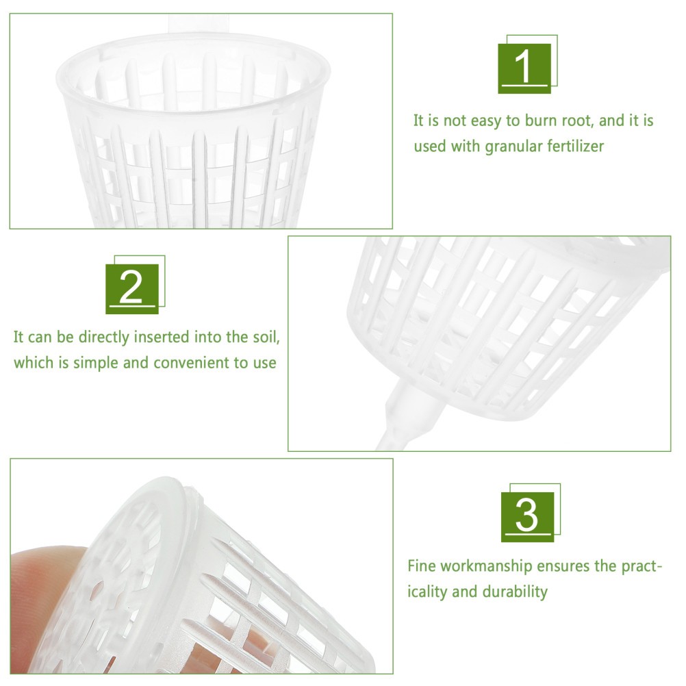 30 Pcs Transparent Cover Stainless Steel Fertilizer Boxes for Bonsai Plants