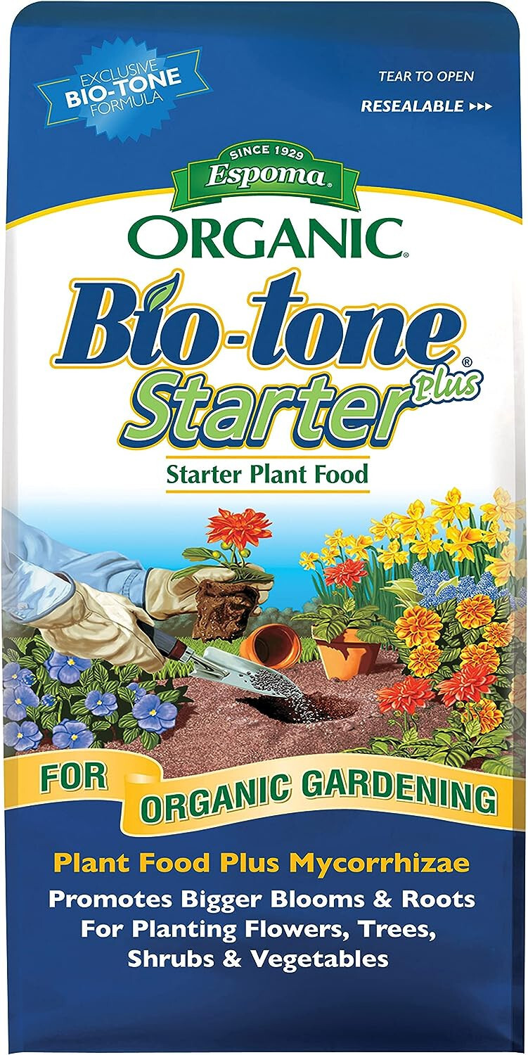 Espoma® Organic® Bio-tone® Starter Plus 4-3-3 Plant Food Plus Mycorrhizae – 4lb