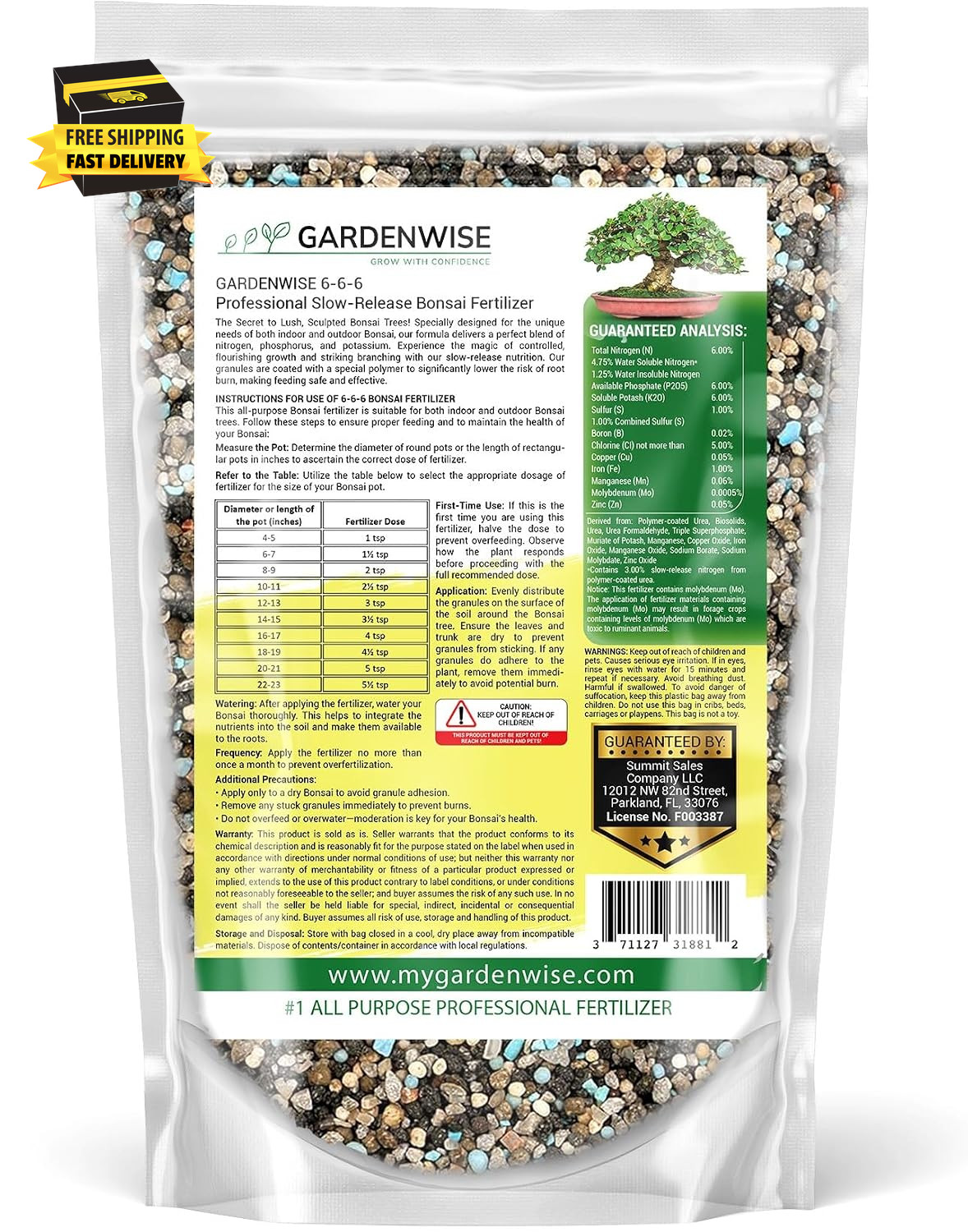 Bonsai Fertilizer Pellets – Slow-Release Bonsai Tree Fertilizer & Food for Compa