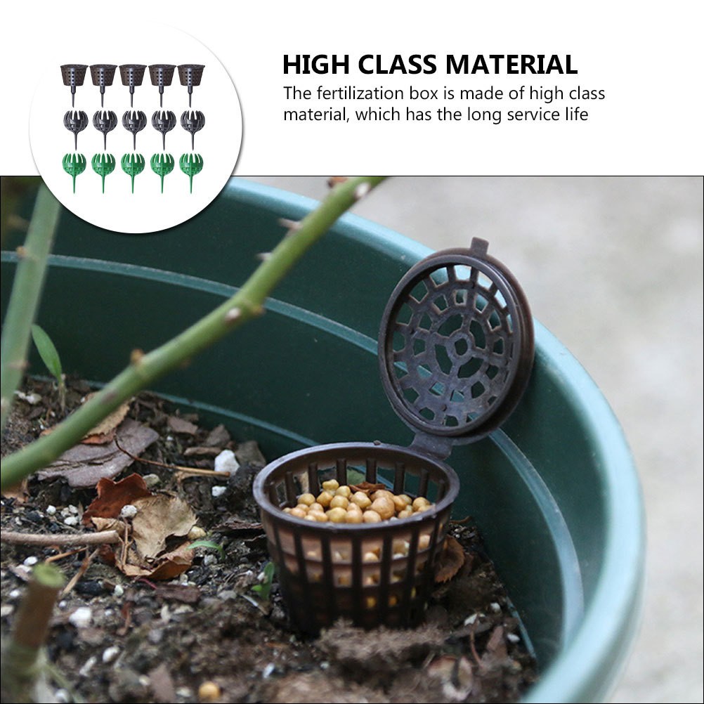 15Pcs Reusable Plastic Fertilizer Containers Gardening Accessory Assorted