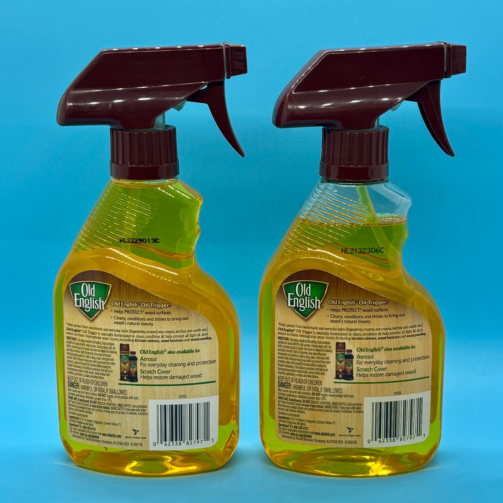 2x Old English Lemon Oil Wood Conditioner Cleaner Furniture Polish Spray 12oz