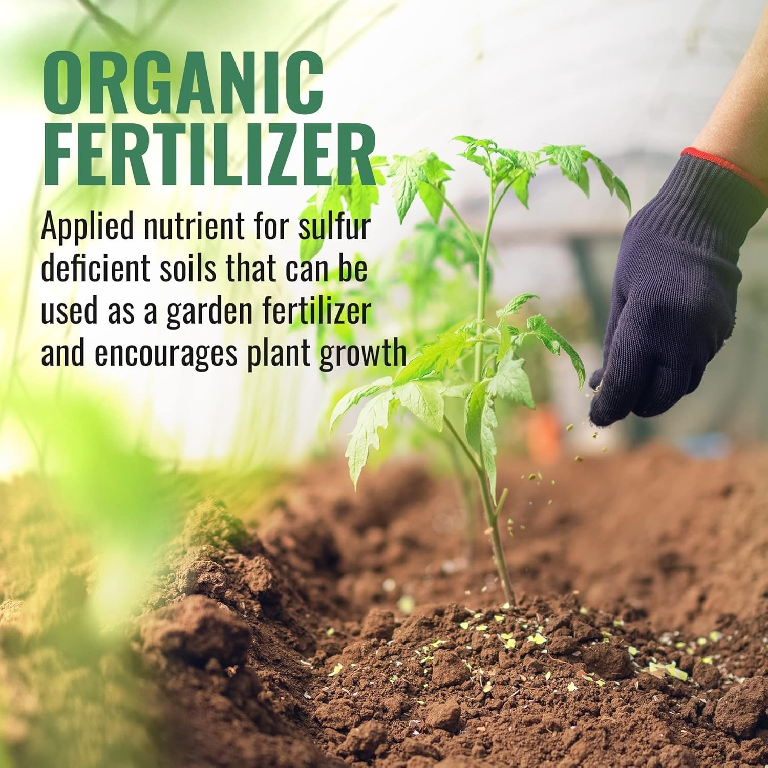 Sulfur Bag 2lb Organic Plant Fertilizer, Garden Pl