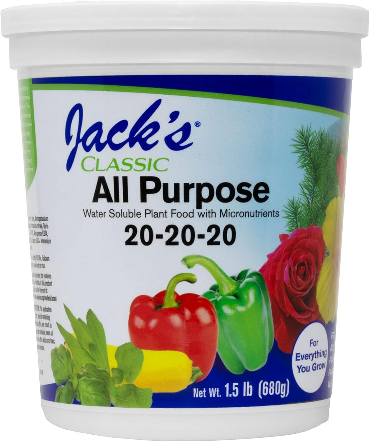 Jack’S Classic 20-20-20 All Purpose Water-Soluble Fertilizer with Micronutrients