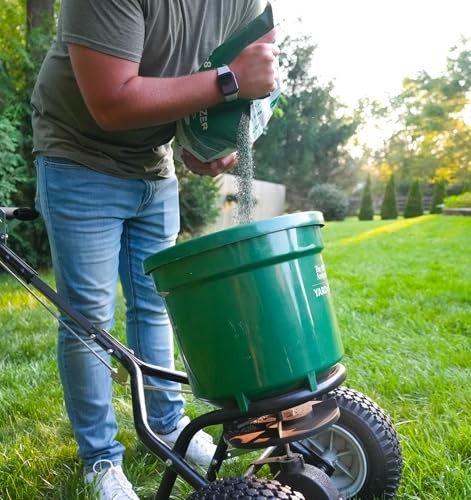 Fertilizer 16-4-8 40lb Lawn Food with Humic Iron Slow Release Granular