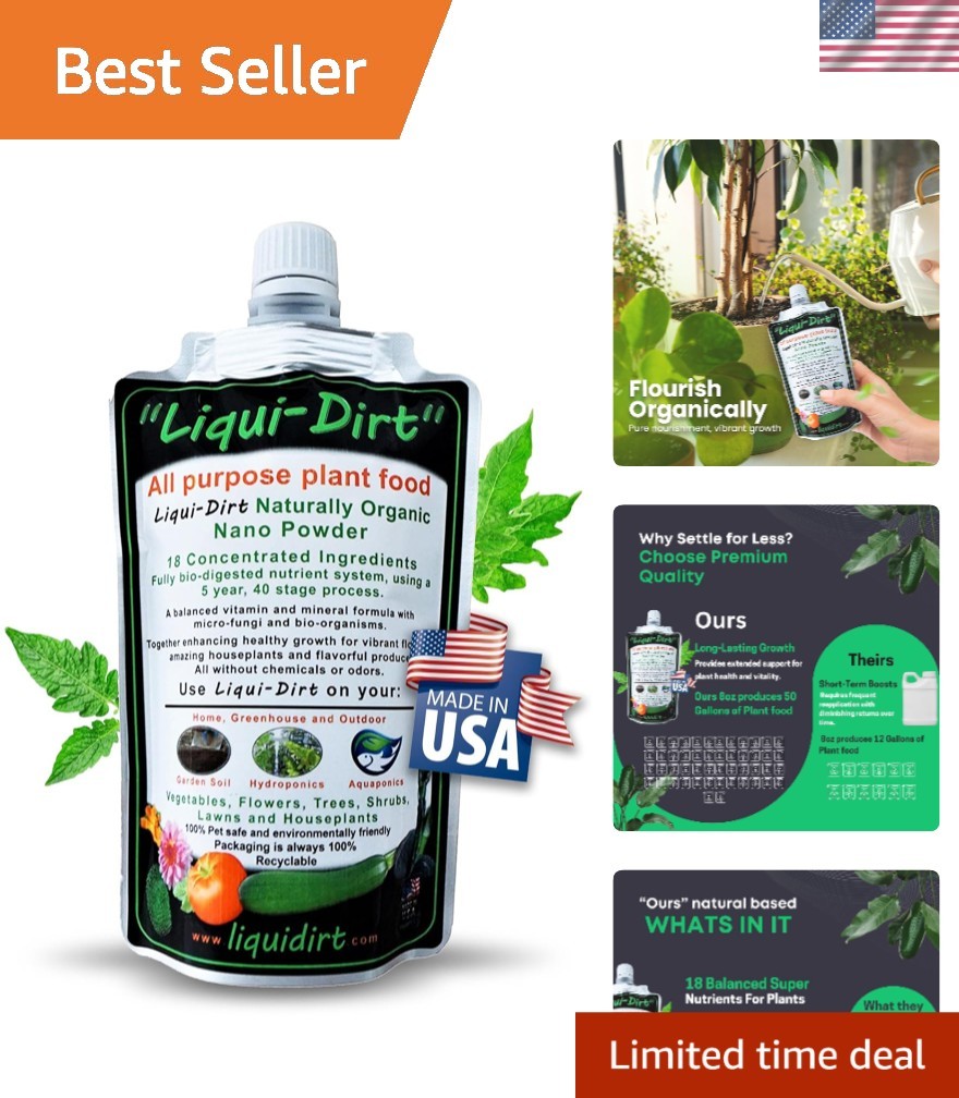 Nutrient-Enriched Organic Fertilizer – 50 Gallons of Safe & Effective Plant Care
