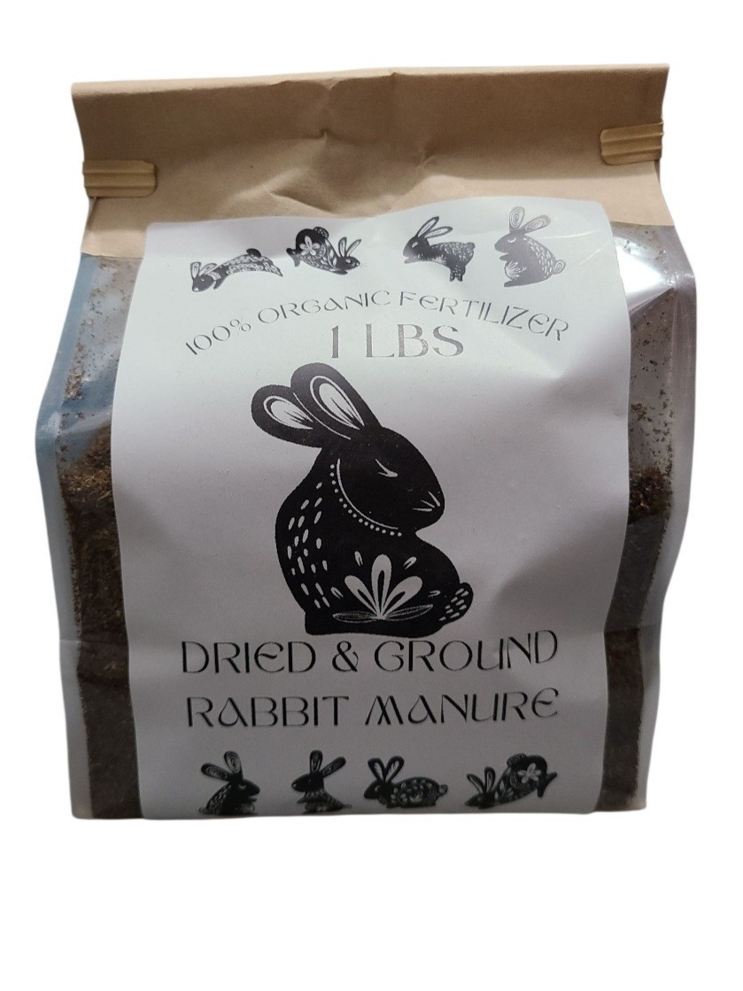 100% Organic Ground Dried Rabbit Fertilzer Plant & Soil Amendment