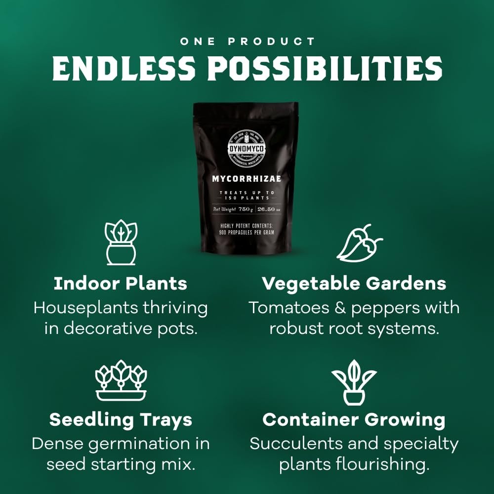 Granular Mycorrhizae 750g: Boosts Root Growth, Yields, Nutrient Uptake – OMRI…