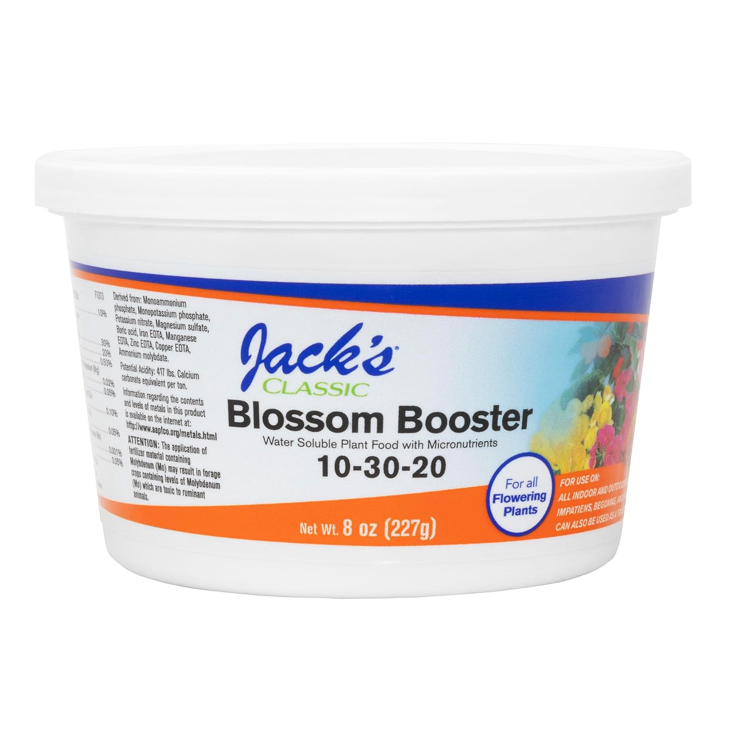 Jack’S Classic 10-30-20 Blossom Booster Water-Soluble Fertilizer with Micronutr