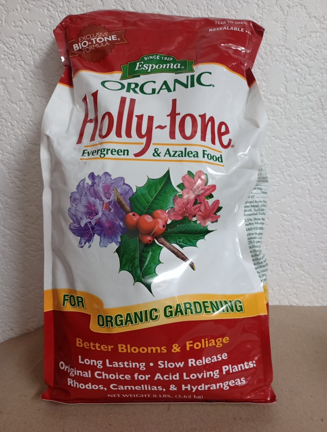 Espoma Organic Holly-tone Evergreen & Azalea Food, 8 lb Bag