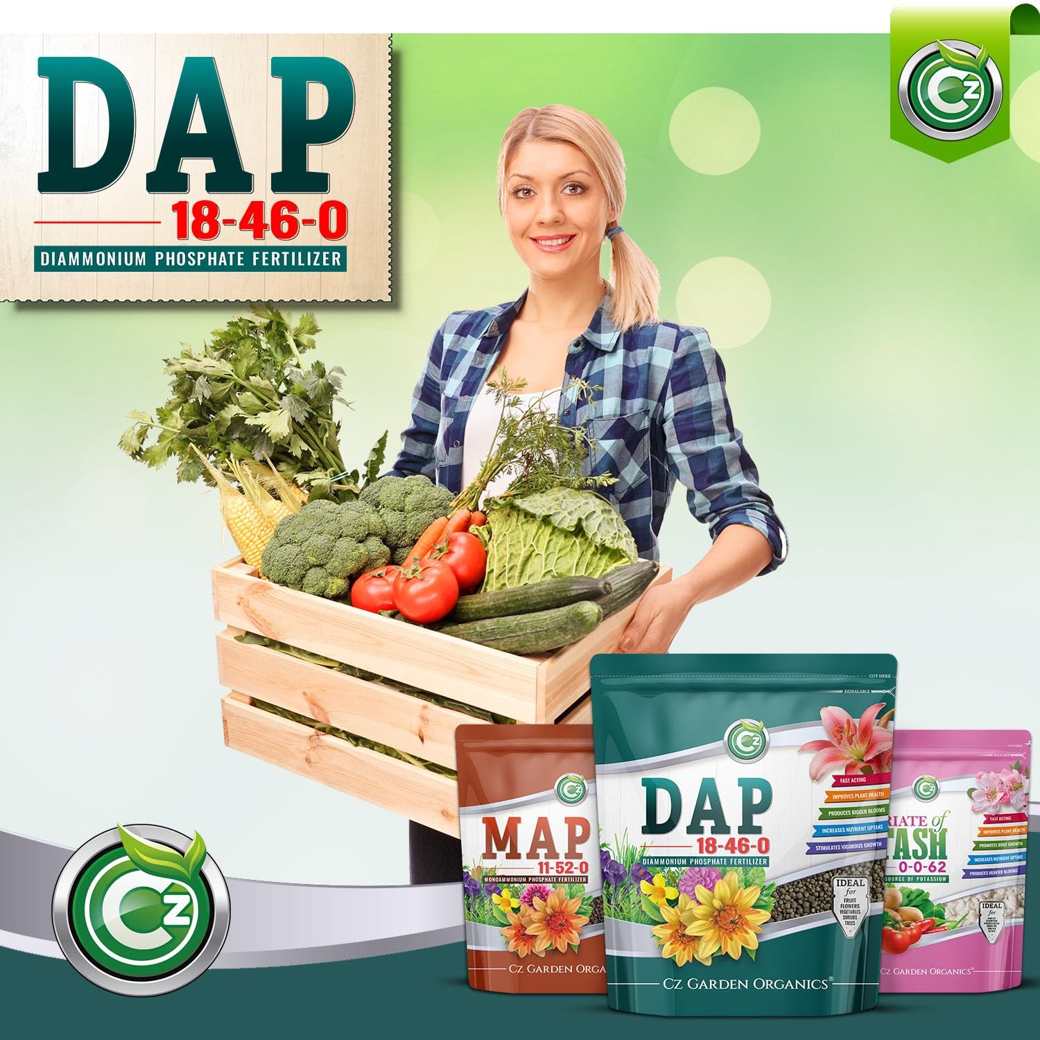 18-46-0 DAP Fertilizer – Made in Cz Garden Organics All Purpose