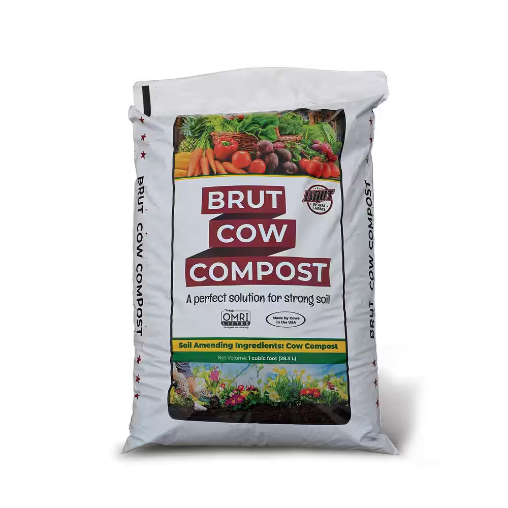 Soil Organic 1 Cu. Ft. Pure Effective Nutrient Rich Cow Compost