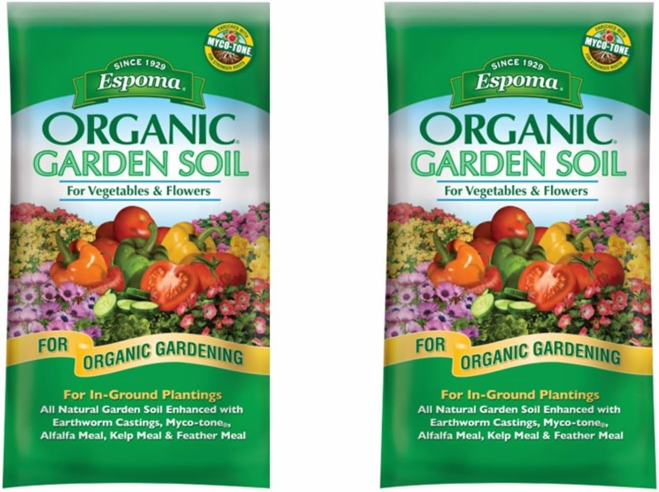 Organic Vegetable & Flower Garden Soil Natural and Organic in Ground Planting Mi