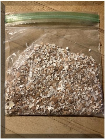 8 Oz Crushed Egg Shells – Natural Fertilizer Feed Supplement – FREE SHIPPING!