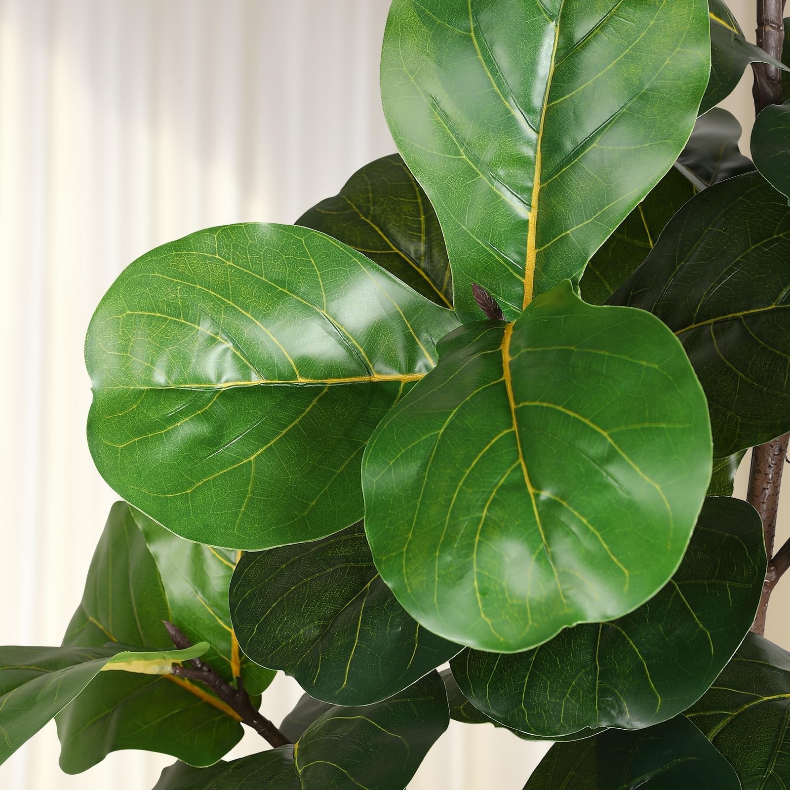 LUWENER 6ft Artificial Fiddle Leaf Fig Tree Plant,Fake Ficus Lyrata in Pot,Fi…