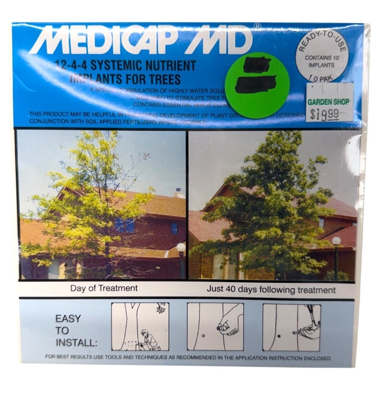 NOS Sealed Creative Sales MEDICAP MD 10 Systemic Nutrient Tree Implants 12-4-4