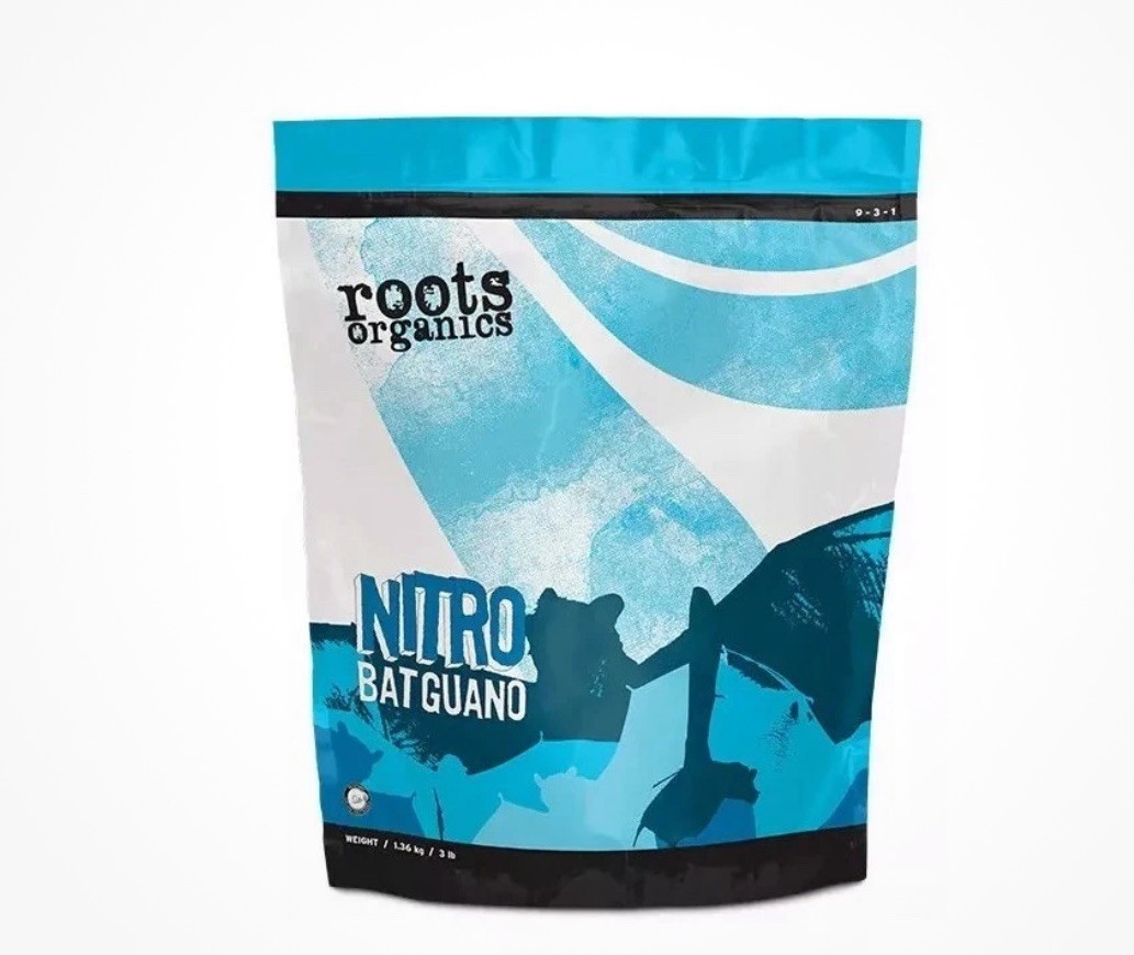 Roots Organic Hi Nitrogen Bat Guano 3 lbs