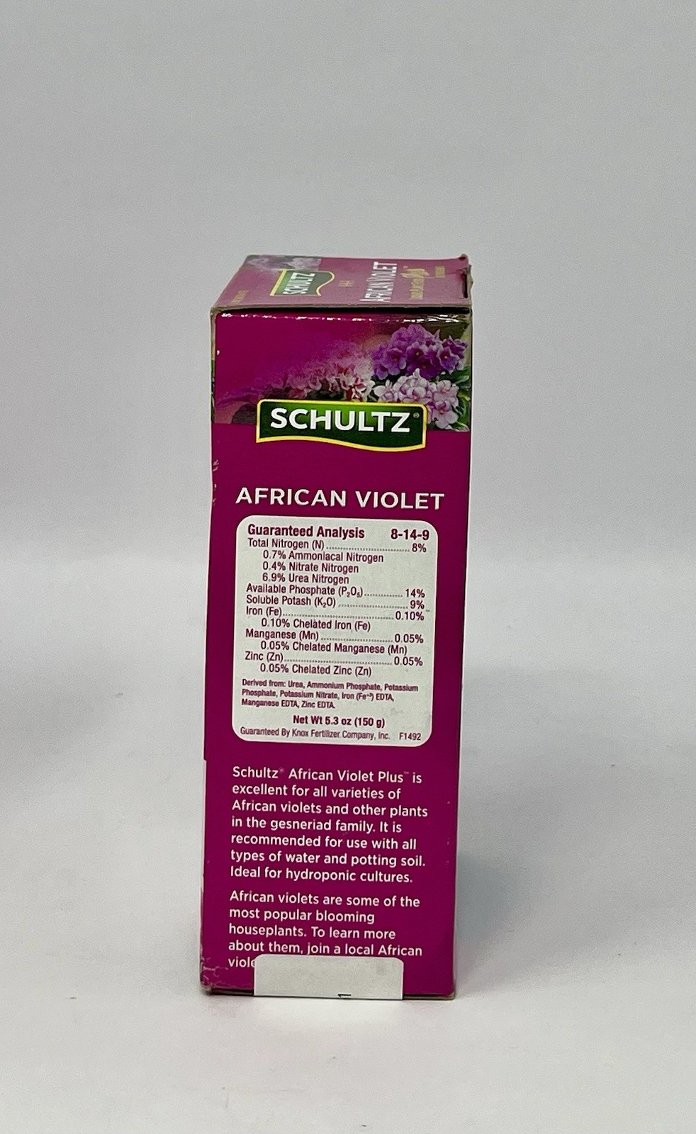 3 Pack Schultz African Violet Liquid Plant Food 8-14-9 Fertilizer 4oz Drops