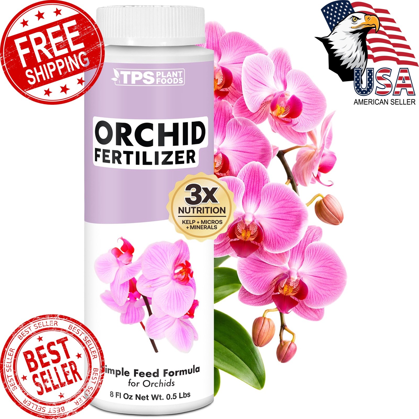 TPS NUTRIENTS Orchid Fertilizer 8 oz Liquid