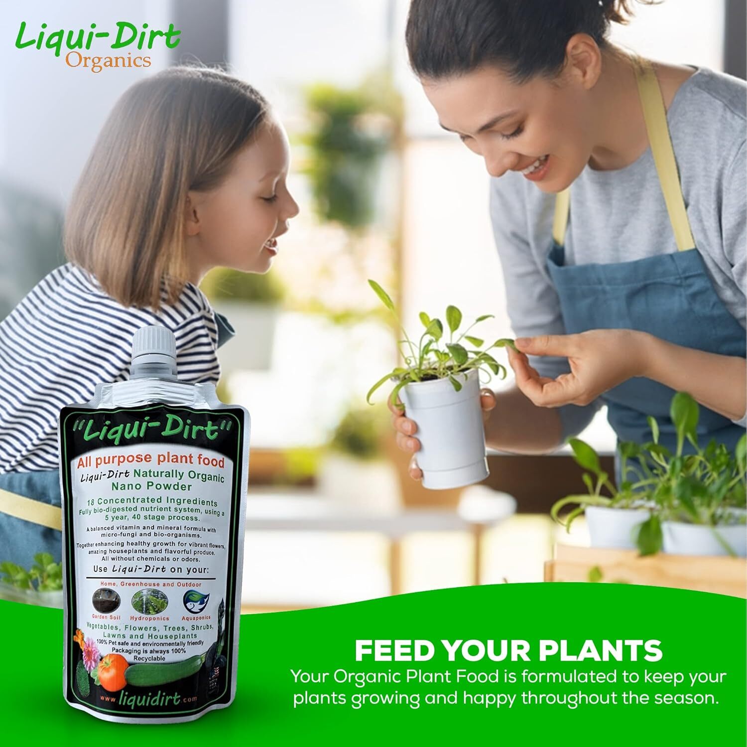 Liqui Dirt Liquid Fertilizer 50 Gallons Concentrated Plant Nutrients Eco Frie…