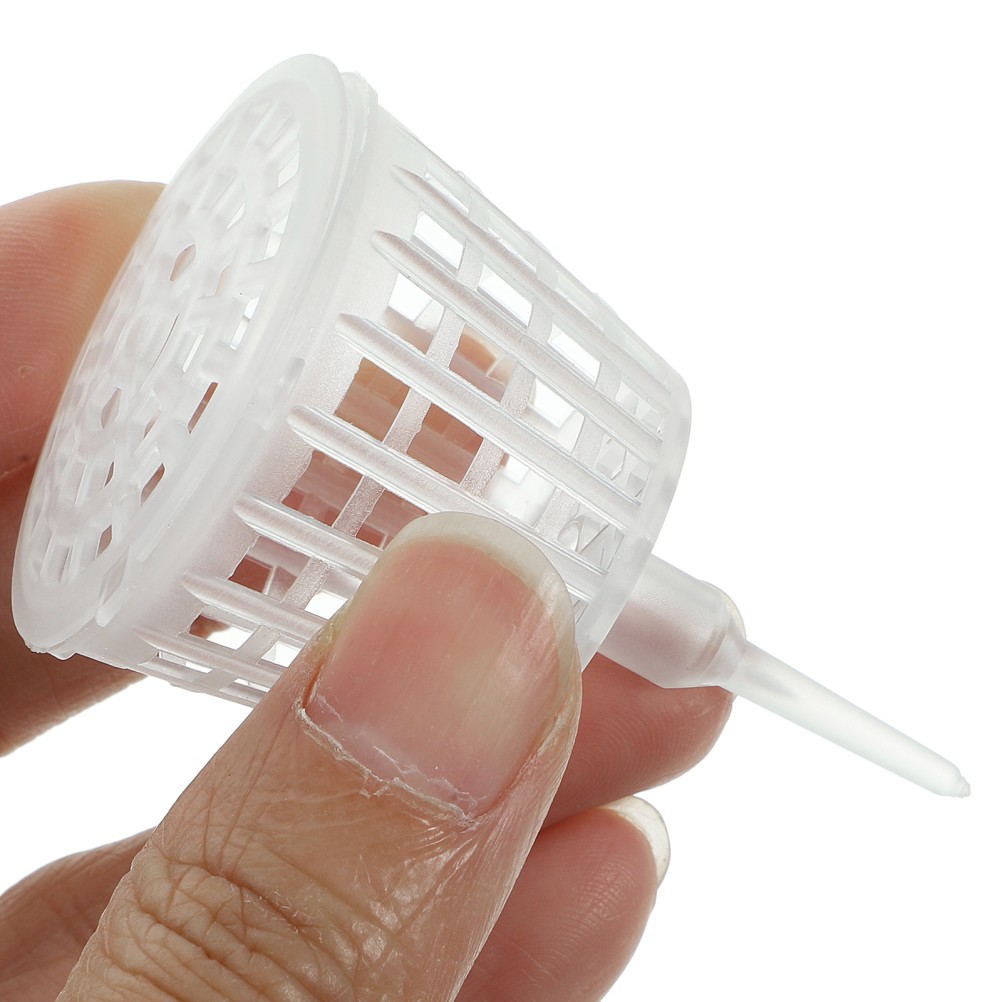 30 Pcs Transparent Cover Stainless Steel Fertilizer Boxes for Bonsai Plants