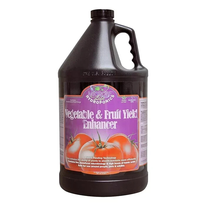 Microbe Life Hydroponics Vegetable & Fruit Yield Enhancer 1 Gallon – Ships FREE!