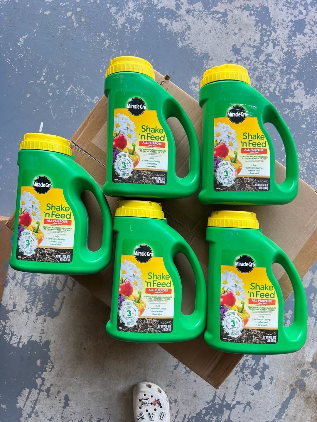 Miracle-Gro Shake ‘n Feed All Purpose Plant Food 4.5 lb (5-Pack)