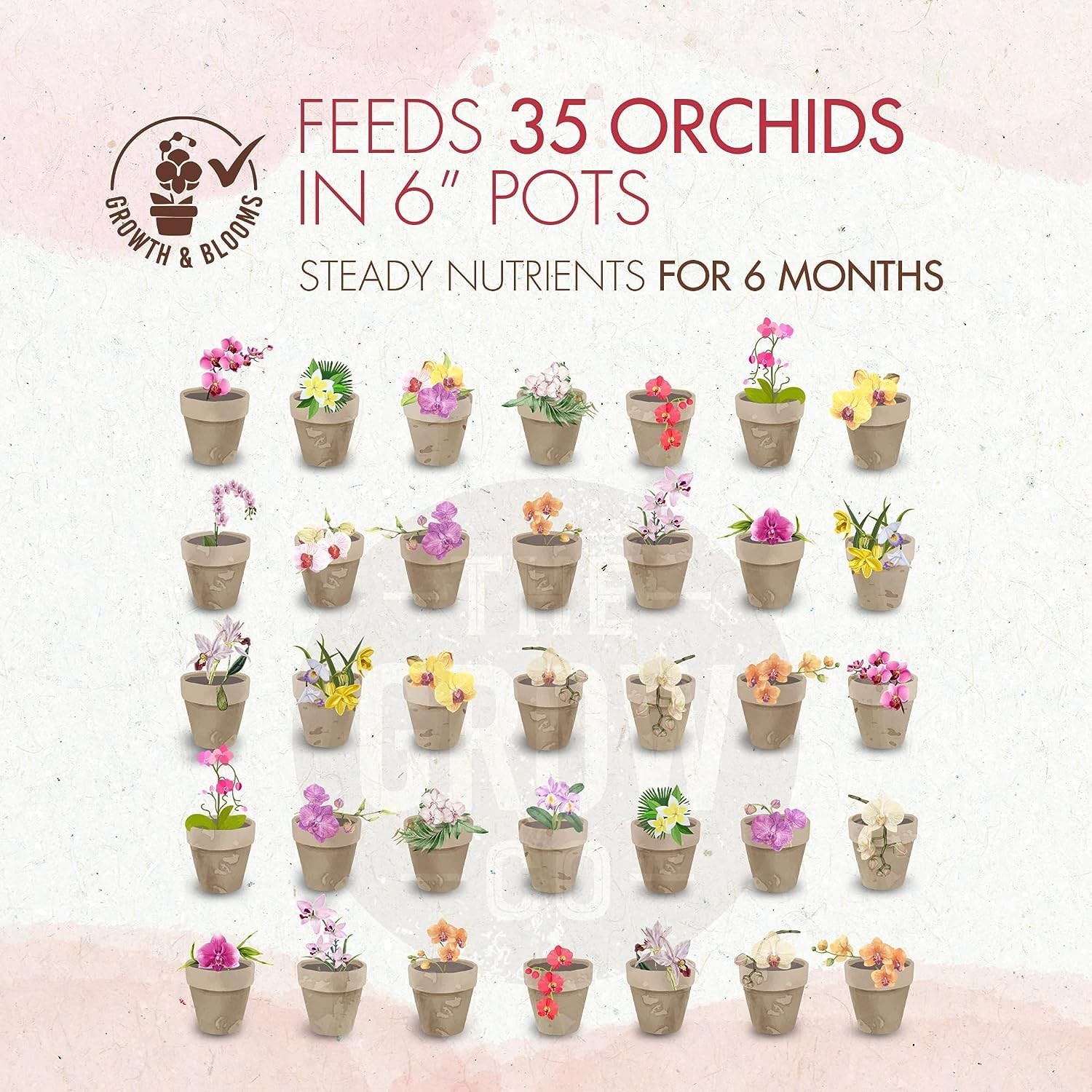 Orchid Plant Food (5 oz, 50+ Applications) – Bloom Booster Fertilizer Pellets…
