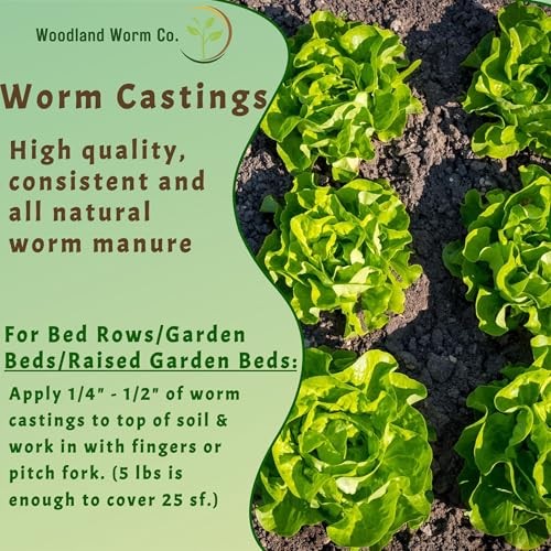 Earth Worm Castings 20 LB – Natural Soil Amendment & Fertilizer for Gardening